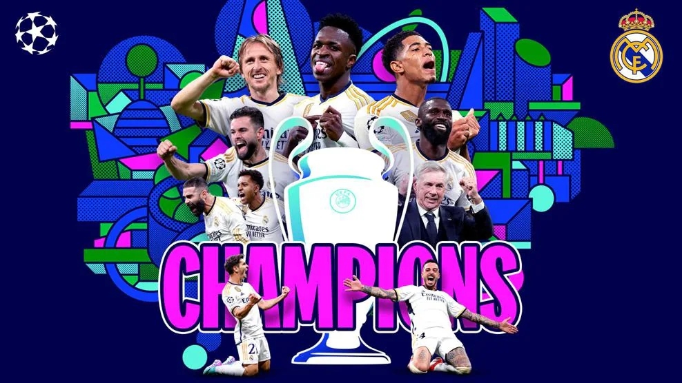 Real Madrid win the 2023/24 UEFA Champions League